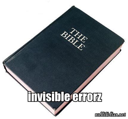 invizible errorz