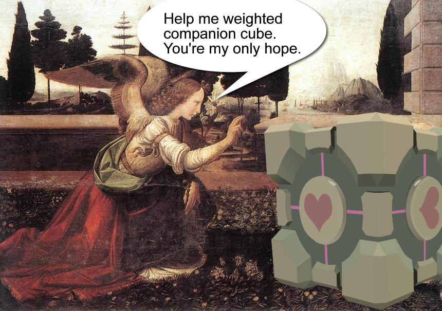 Help me weighted companion cube