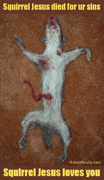 Holy Roadkill Squirrel Jesus Died For Your Sins