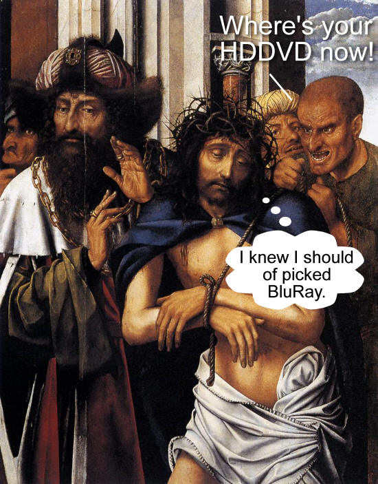 BluRay crucifies HDDVD
