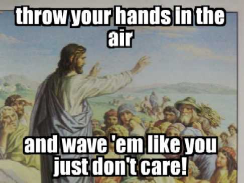 wave hands air
