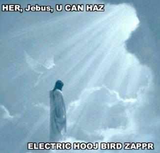 here, jebus, u can haz electric hooj bird zappr