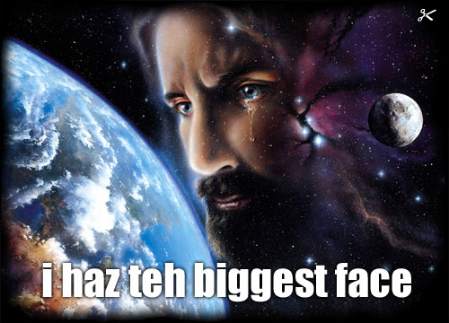 i has the biggest face