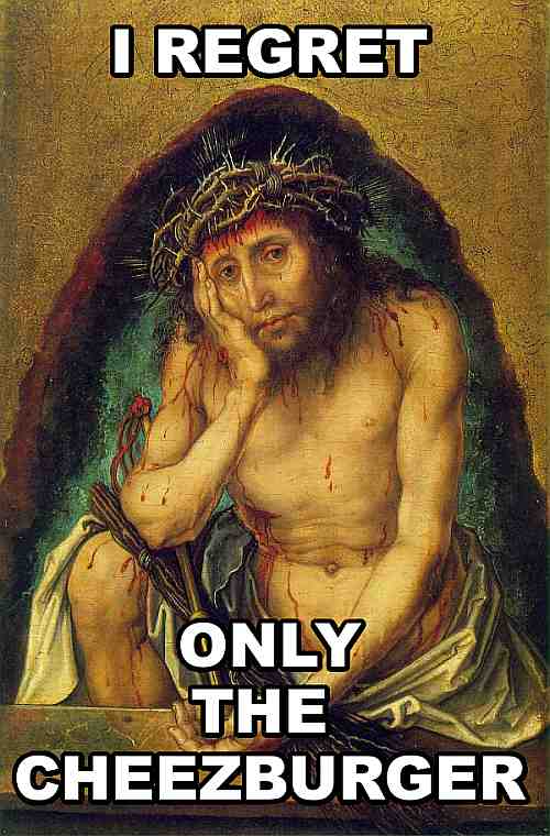 i regret only the cheezburger