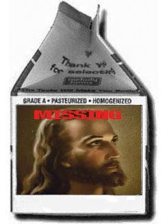 Jesus on Milk Carton