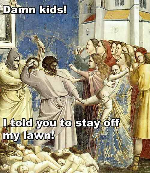 damn kids i told you to stay off my lawn