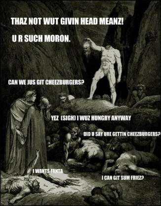 thats not wut givin head means! u r such a moron.