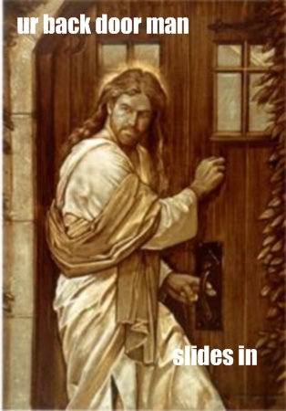 ur back door man slides in