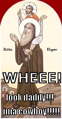 Wheee! Look daddy! Ima cowboy!!!