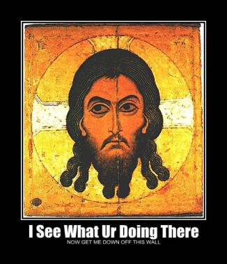 I see what ur doing there. Now get me down off this wall.