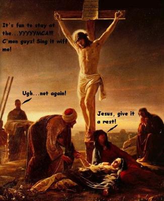 it’s fun to stay at the YYYYYYMCA! C’mon guyz, sing it wiff me!