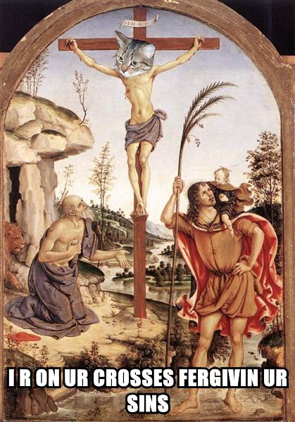 I’m on ur cross fergivin ur sins
