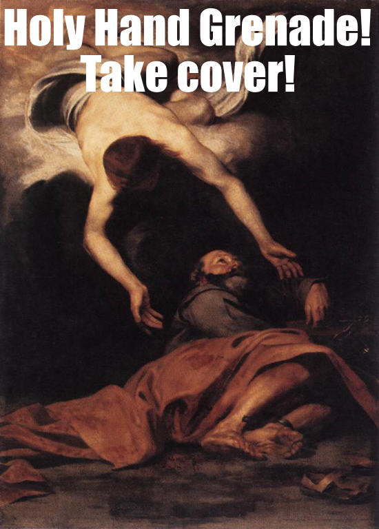 Holy Hand Grenade Take Cover