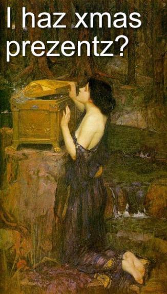 Pandora I Haz xmas prezentz