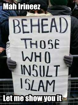 Behead those who insult islam