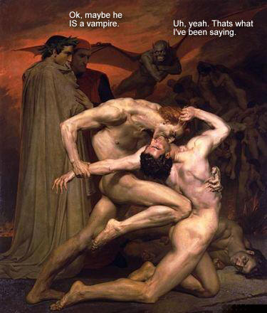 Maybe he IS a vampire