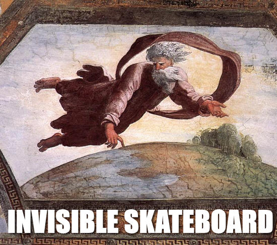 Invisible Skateboard