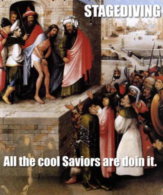 Stagediving Jebus