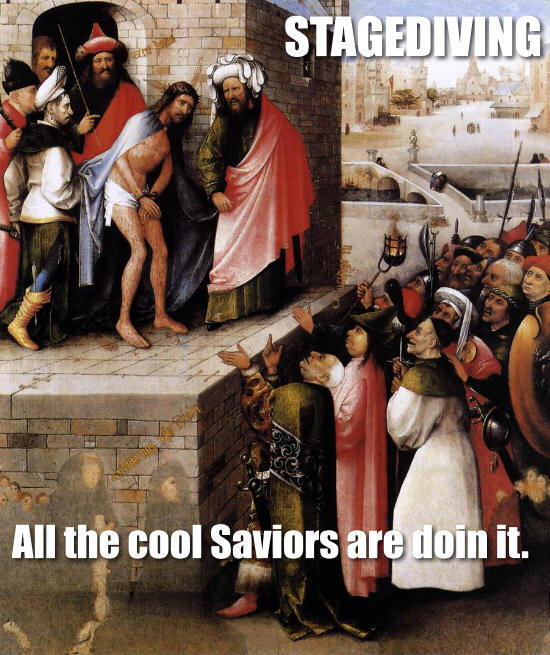 Stagediving Jebus