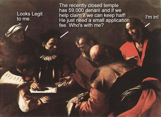 419 denarii temple fee