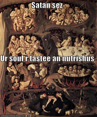 Satan Sez Tastee Nutrishus