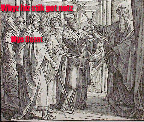 Whyz hiz stik got nutz