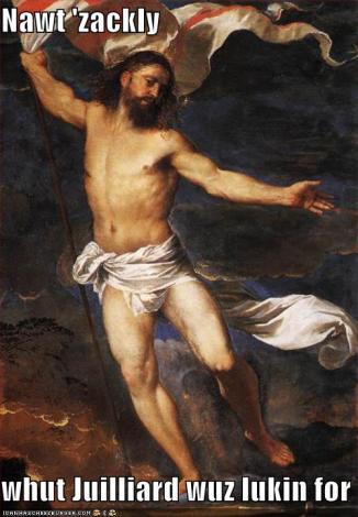 Nawt whut Juilliard wuz lukin for