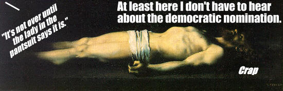 Not over till the lady in the pantsuit says it is