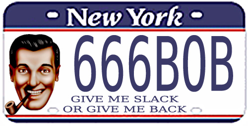 J.R. “Bob” Dobbs license plate