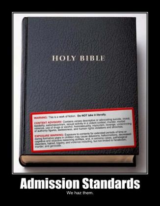 Admission Standards We Haz Them