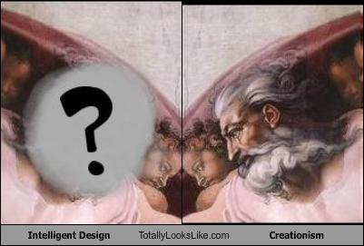 2 for the price of 1.  Intelligent Design vs Creationism.
