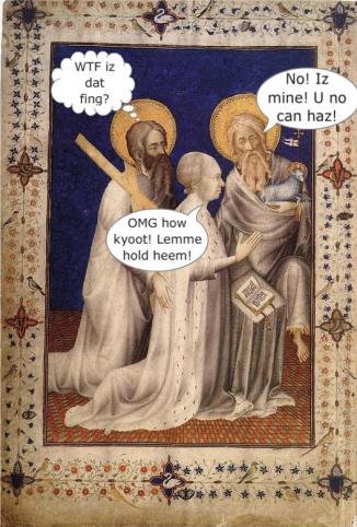 Lamb-puppy hybrid?  Teeny white bull with mouse ears?  Or maybe it's Australian.