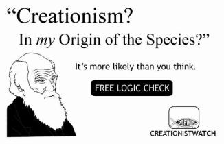 Creationism? In my Origin of the Species? It's more likely than you think.